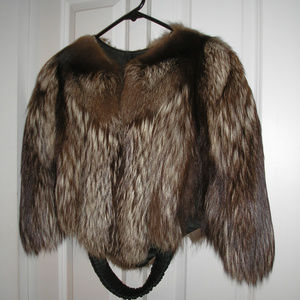 Vintage Silverfox Cape
